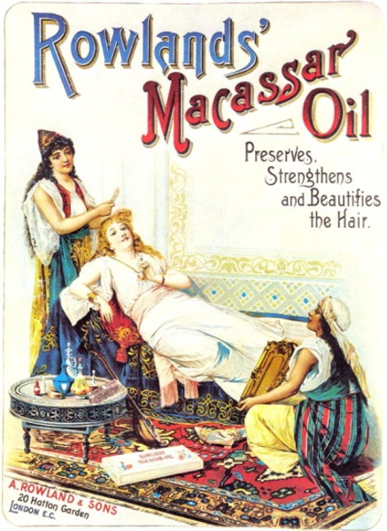 Rowland's Macassar Oil advertisement