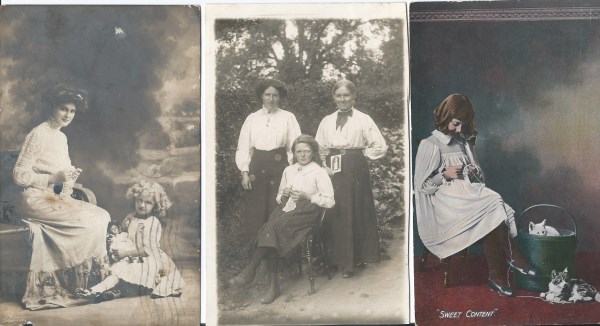 Early Crocheting Postcards