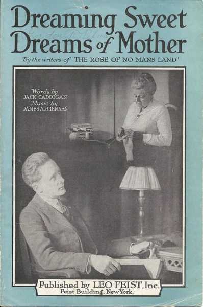 Dreaming Sweet Dreams of Mother sheet music cover