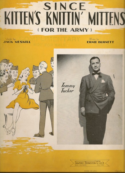 Since Kitten's Knittin' Mittens (for the Army) sheet music cover